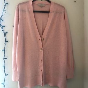 LOFT Pink Cardigan